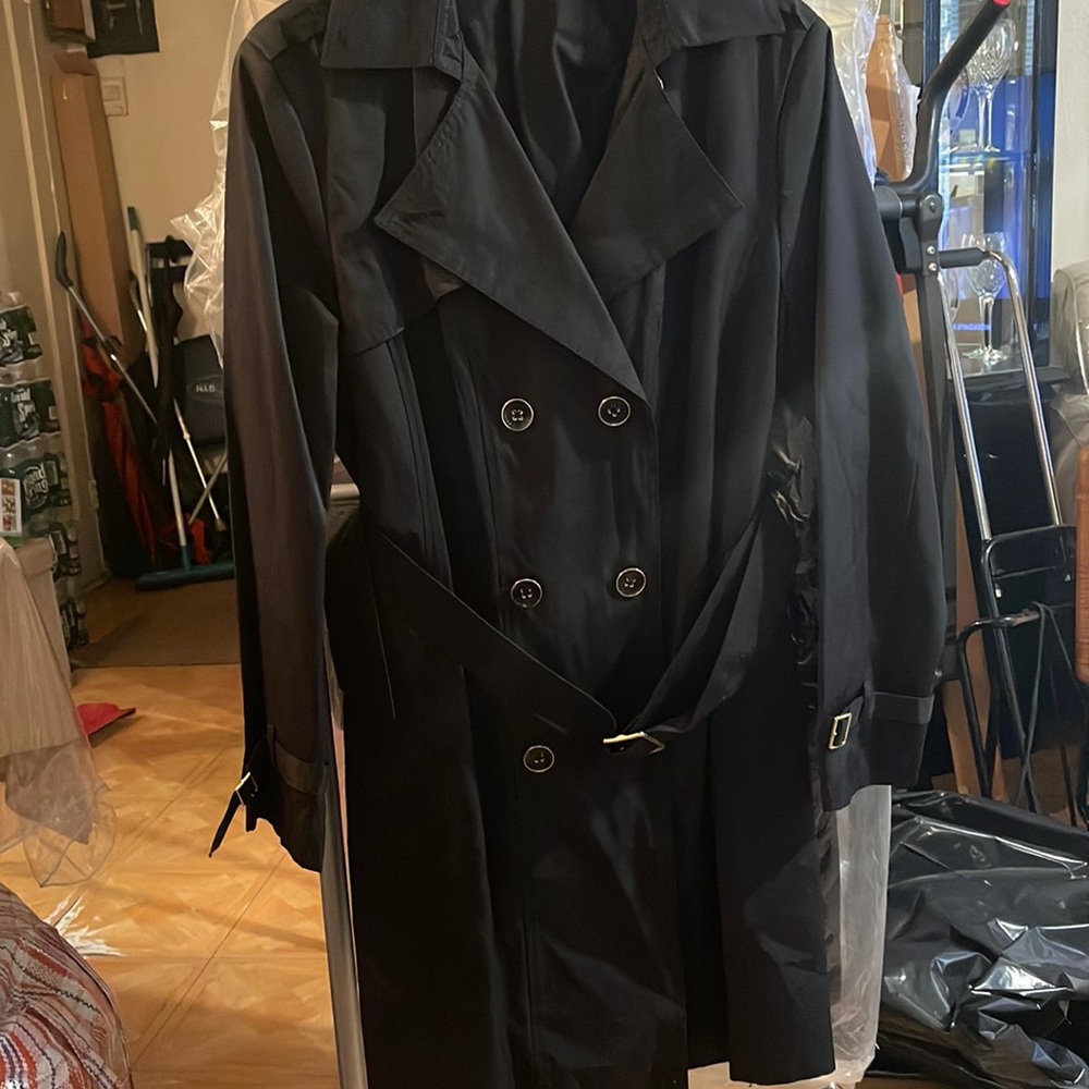 Black trench coat